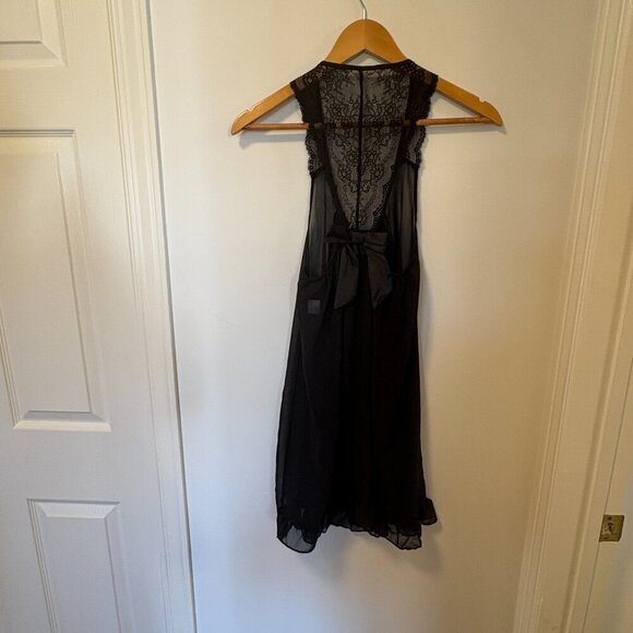 Linea Donatella baby doll style lingerie size S Black Lace - Picture 7 of 10